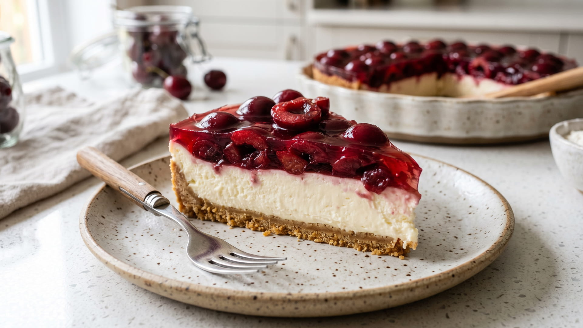Tarta Fría de Cereza
