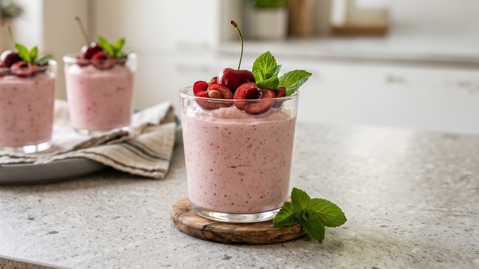 Vasitos Cremosos de Cereza