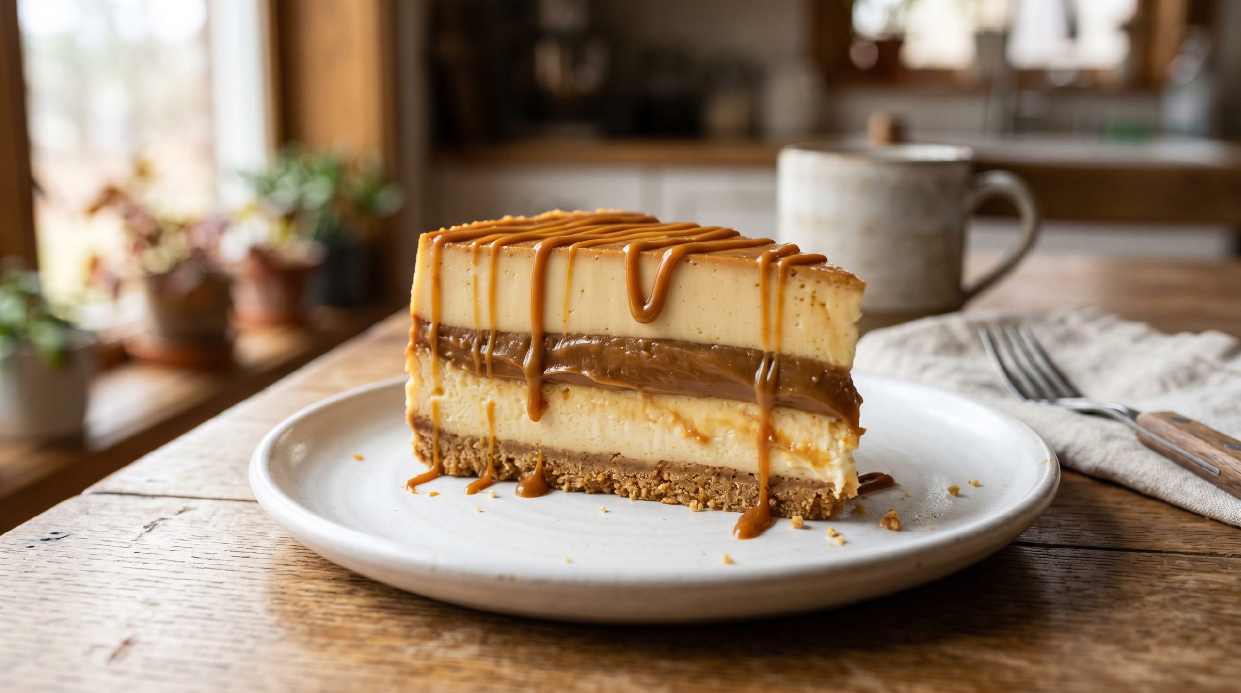 Torta Fría de Flan y Dulce de Leche